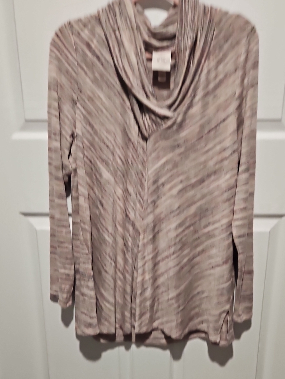Knox Rose Marled Blush and Gray Sweater